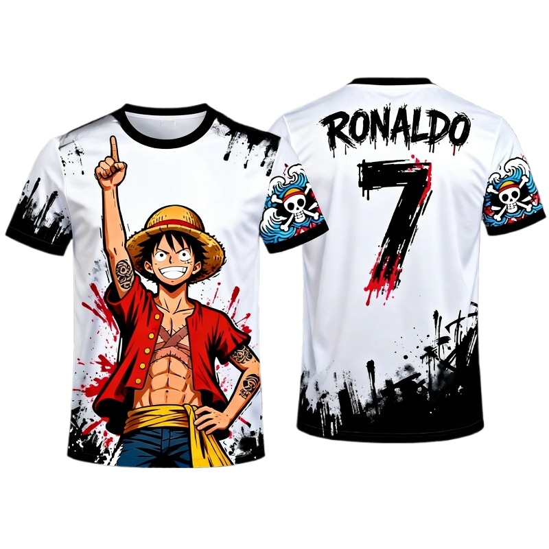 Streetwear Brand Jersey - Maglia Sportiva Co-branded One Piece Luffy
