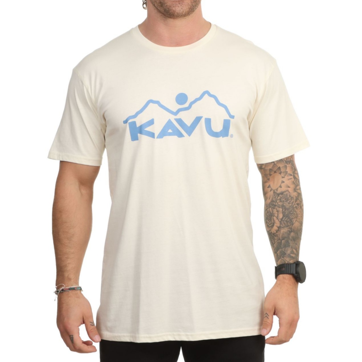 Streetwear Brand With Mountain Logo - T-shirt con logo vintage artistico, stile