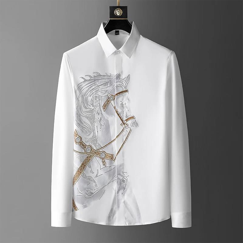 Streetwear Uomo Brand - Camicia da uomo di lusso di