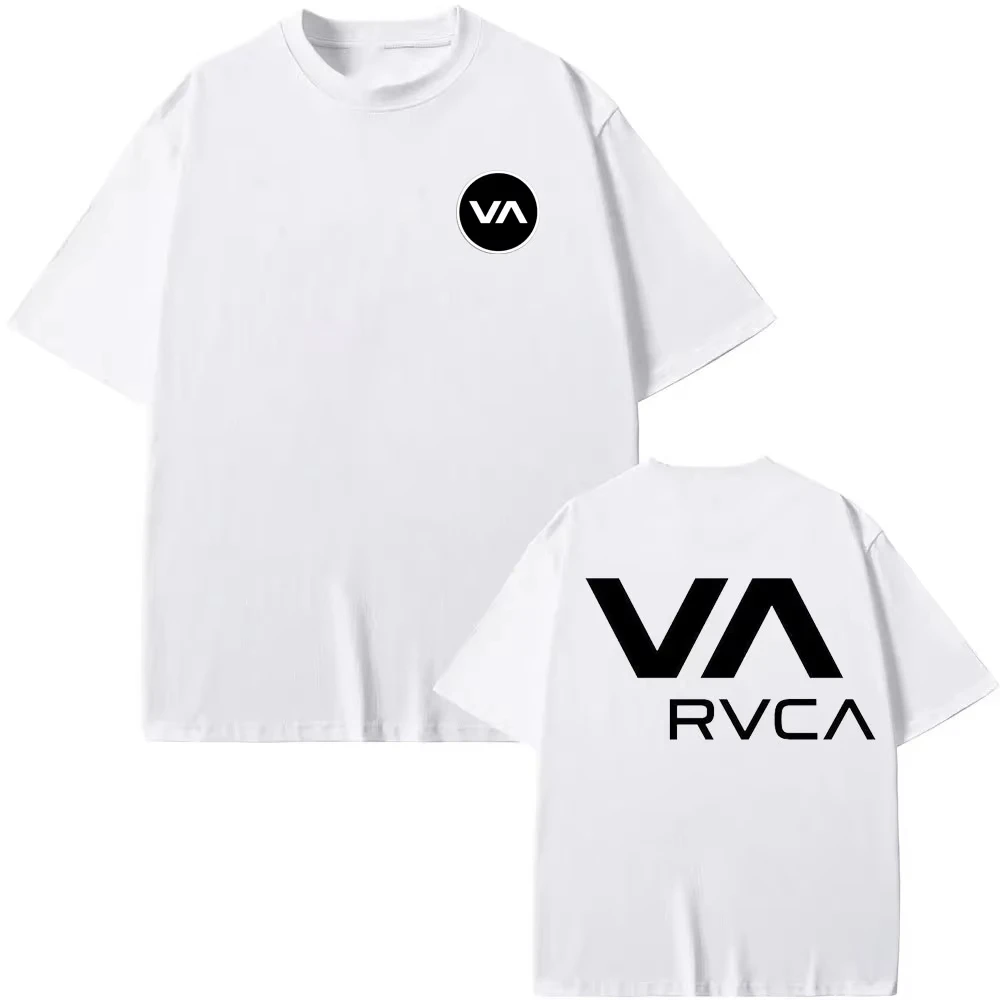 Women Streetwear Brand - T-shirt RVCA Nera Estiva in Cotone